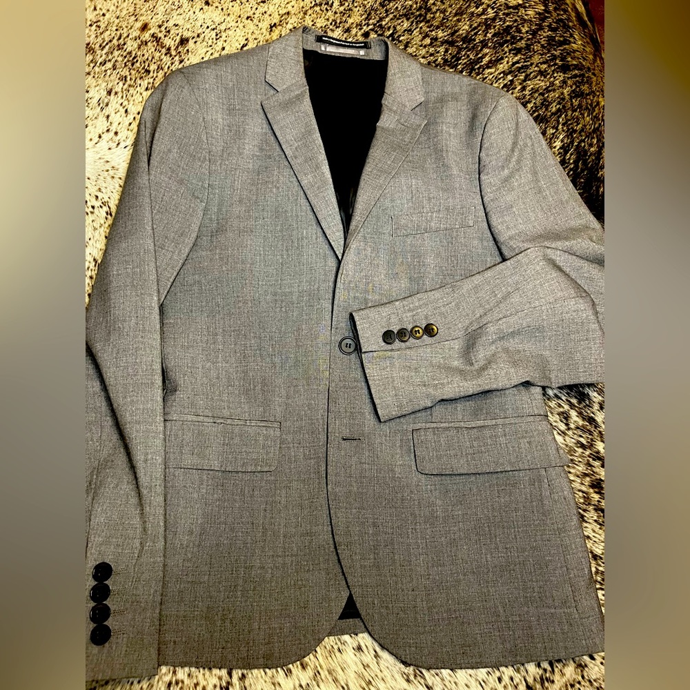 H&M blazer, small size slim fit, gray color